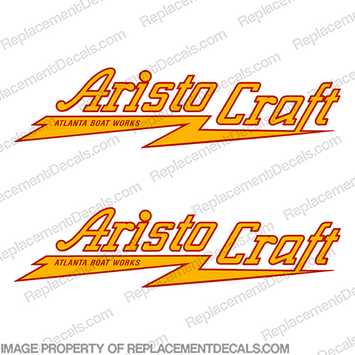 Aristo Craft Boat Decals (Set of 2)  boat, logo, lettering, label, decal, sticker, ki, set, aristocraft, aristo, craft, aristo craft, aristo-craft, INCR10Aug2021