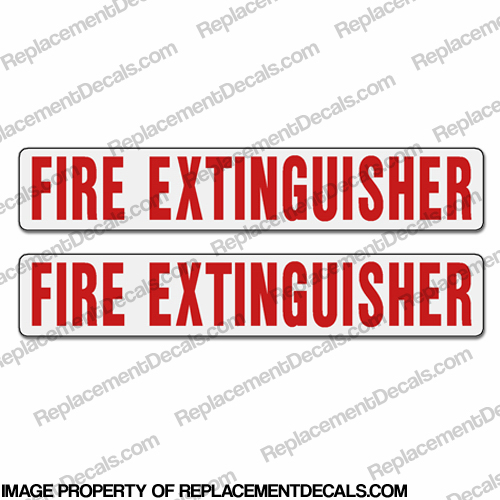 Boat Label Decals - Fire Extinguisher (Set of 2) INCR10Aug2021