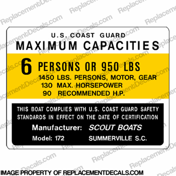 Scout 172 Decal - 6 Person INCR10Aug2021