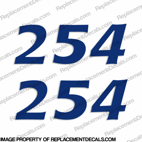 Cobia Boats "254" Decals (Set of 2) - Any Color! INCR10Aug2021
