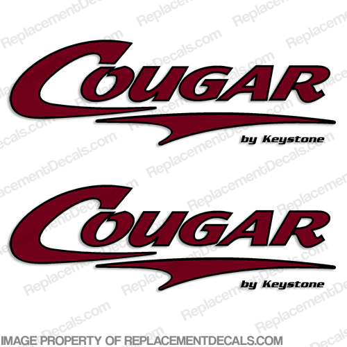 Cougar by Keystone RV Decals (Set of 2) - 2 Color INCR10Aug2021