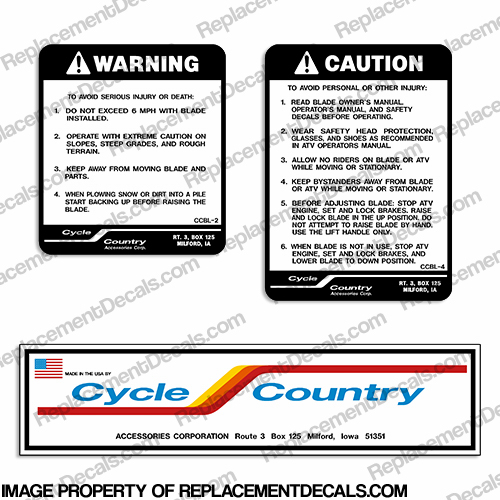 Cycle Country Decal Package INCR10Aug2021