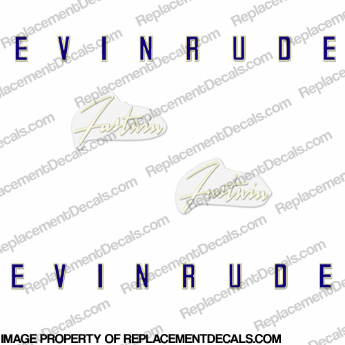 Evinrude 1958 18hp Decal Kit INCR10Aug2021