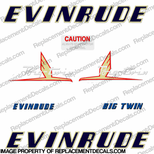 Evinrude 1954 25hp Decal Kit INCR10Aug2021