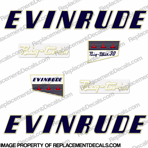 Evinrude 1956 30hp Decal Kit INCR10Aug2021