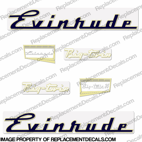 Evinrude 1957 35hp Decal Kit INCR10Aug2021