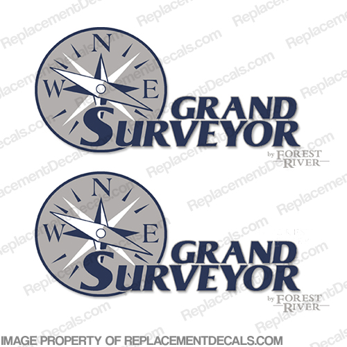 Grand Surveyor by Forest River RV Decals (Set of 2) INCR10Aug2021