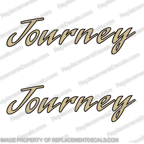 Journey RV Decals  ANY COLOR! (Set of 2) - 2 Color  journey, rv, camper, motorhome, decals, decal, sticker, kit, set, INCR10Aug2021