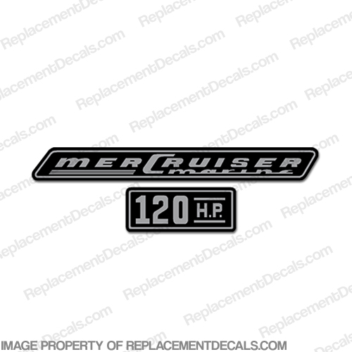 Mercruiser 120hp Decals - 1970 INCR10Aug2021