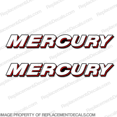 MERCURY Decal (Set of 2) - Straight INCR10Aug2021