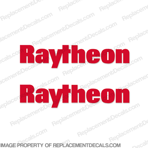 Raytheon Logo Radar Decals (Set of 2) - Any Color! INCR10Aug2021
