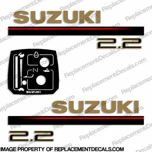 Suzuki 2.2hp Decal Kit - 1997 INCR10Aug2021