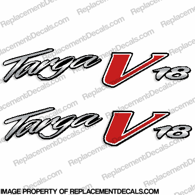 Tracker Targa V18 Boat Logo Decal (Set of 2) INCR10Aug2021