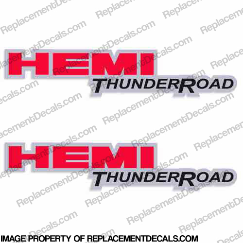 Dodge Ram Hemi ThunderRoad Truck Decals (Set of 2) INCR10Aug2021